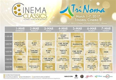 trinoma now showing|trinoma sale schedule.